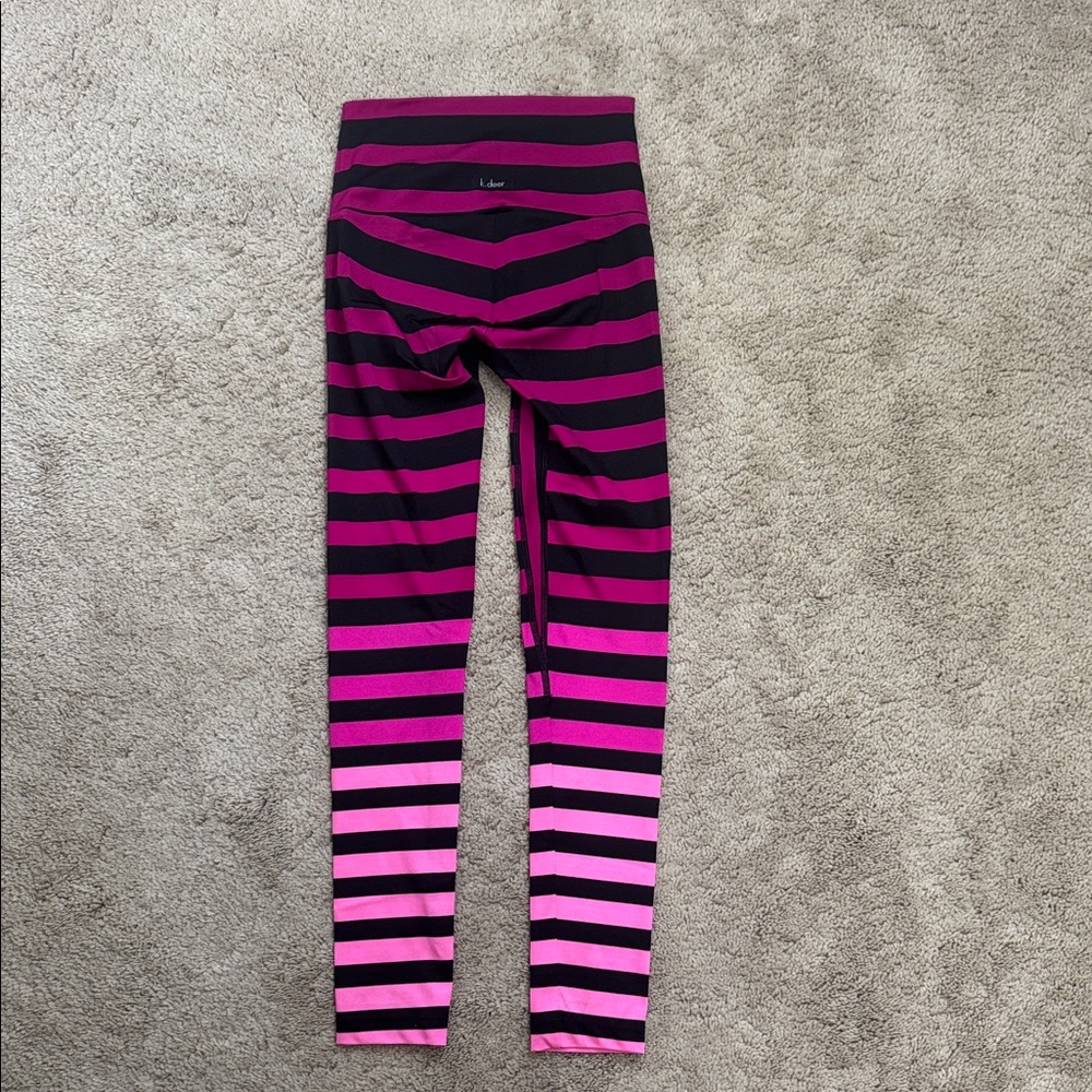 K-Deer Laura Ombré Signature Stripe Full Length Leggings size Small - Picture 6 of 7
